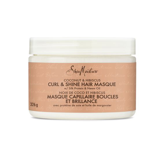 Shea Moisture - COCONUT & HIBISCUS CURL & SHINE HAIR MASQUE - 326g