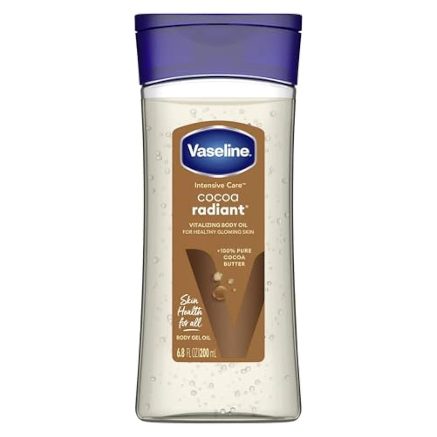 Vaseline Intensive Care Cocoa Radiant Body Gel Oil, 6.8 Ounce