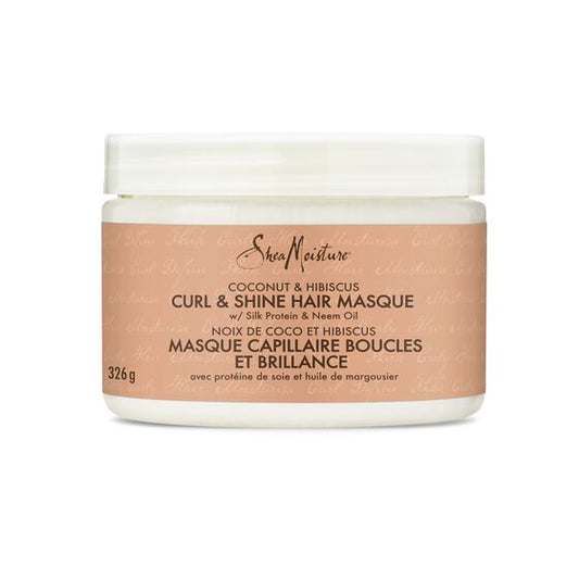 Shea Moisture - COCONUT & HIBISCUS CURL & SHINE HAIR MASQUE - 326g