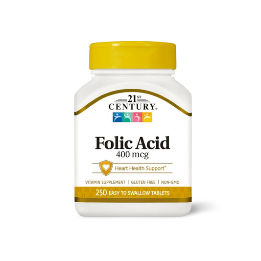 21 Century - Folic Acid 400 mcg - 250 tablets
