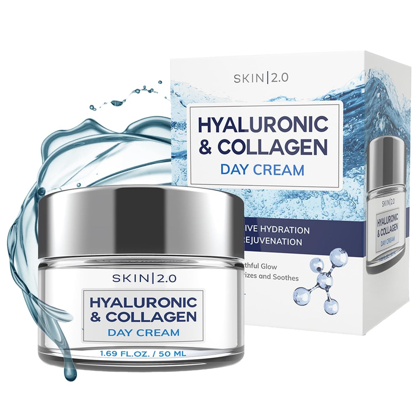 SKIN 2.0 - HYALURONIC & COLLAGEN DAY CREAM - 50ml