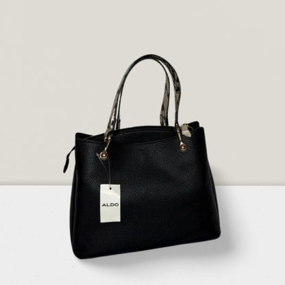 Aldo Qydia Black Women Tote Satchel - Sac a Main