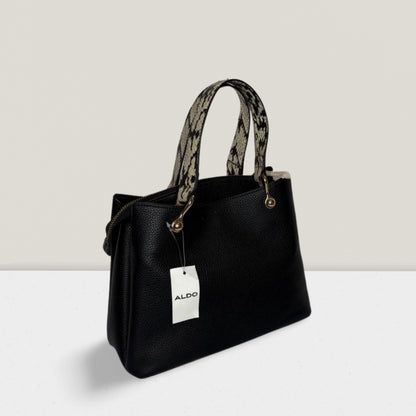 Aldo Qydia Black Women Tote Satchel - Sac a Main