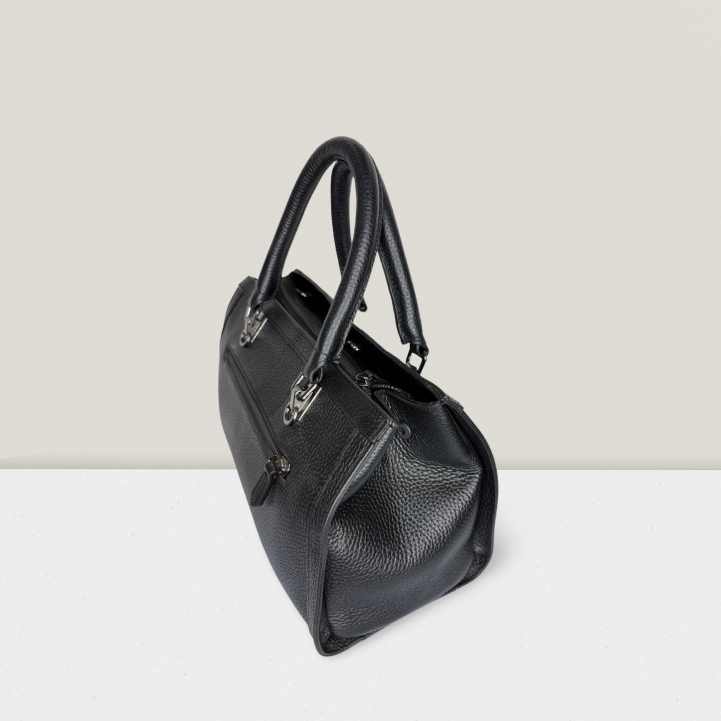 Grande Noir - Sac a main en Cuir