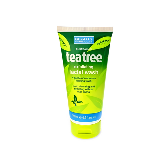 BEAUTY FORMULAS - tea tree exfoliating facial wash - 150mL
