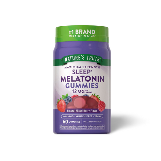 SLEEP MELATONIN GUMMIES 12MG PER SERVING - 60 GUMMIES