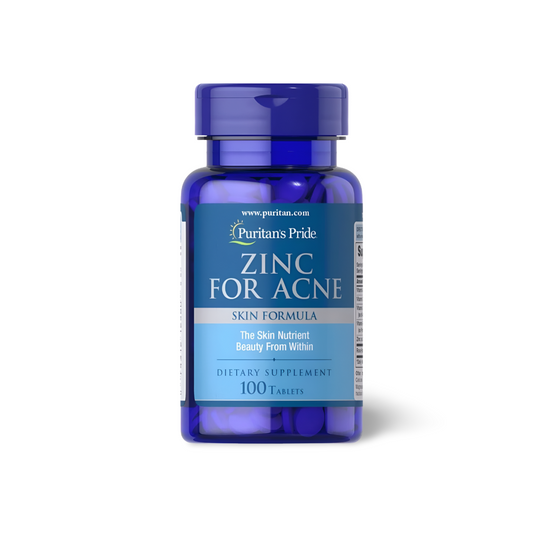 Zinc for Acne Skin Formula - 100 tablets