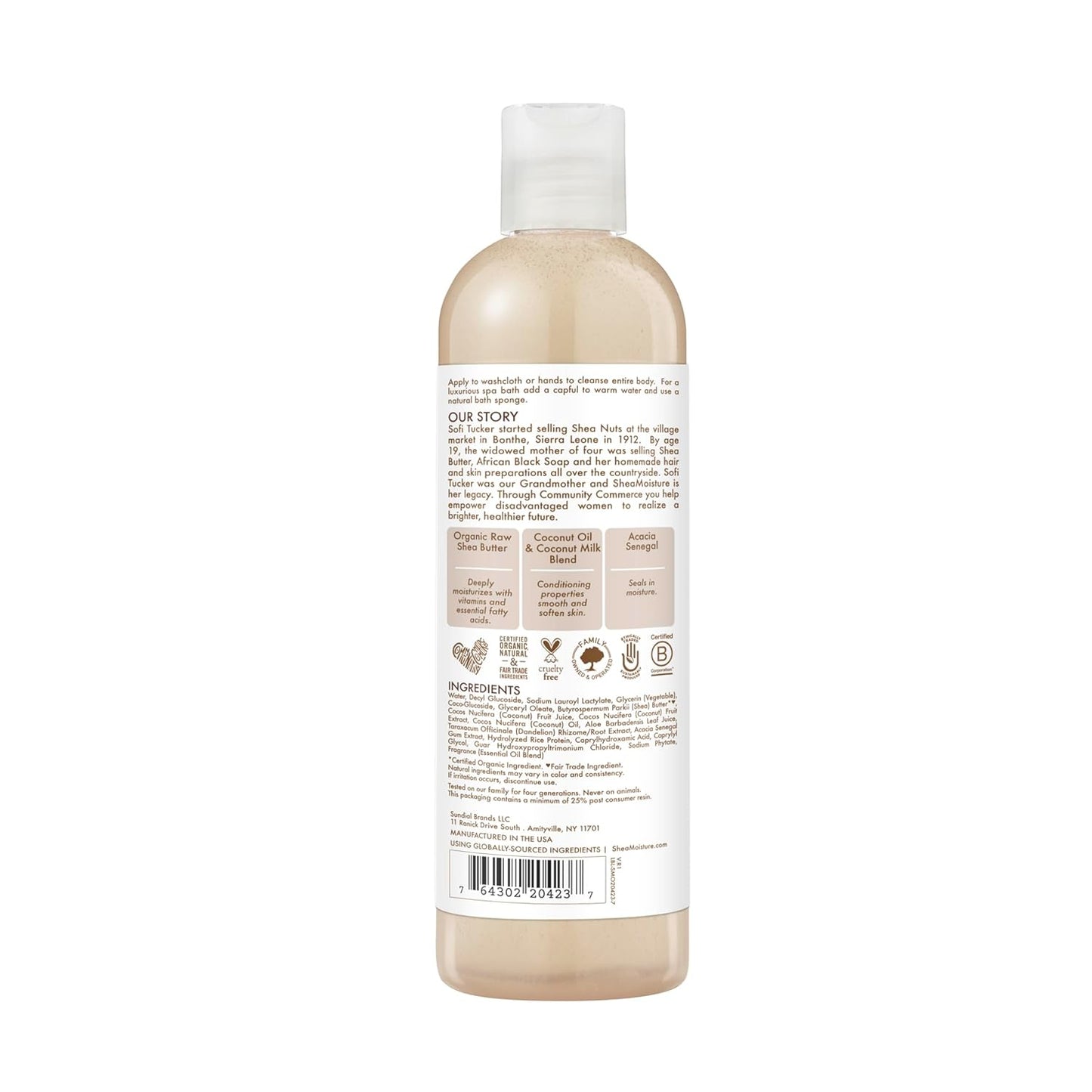 Shea Moisture - 100% VIRGIN COCONUT OIL DAILY HYDRATION BODY WASH - 384mL