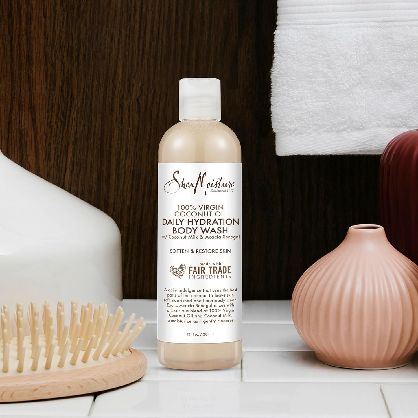 Shea Moisture - 100% VIRGIN COCONUT OIL DAILY HYDRATION BODY WASH - 384mL