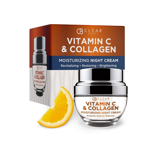 VITAMIN C & COLLAGEN MOISTURIZING NIGHT CREAM by CLEAR BEAUTY - 50ml
