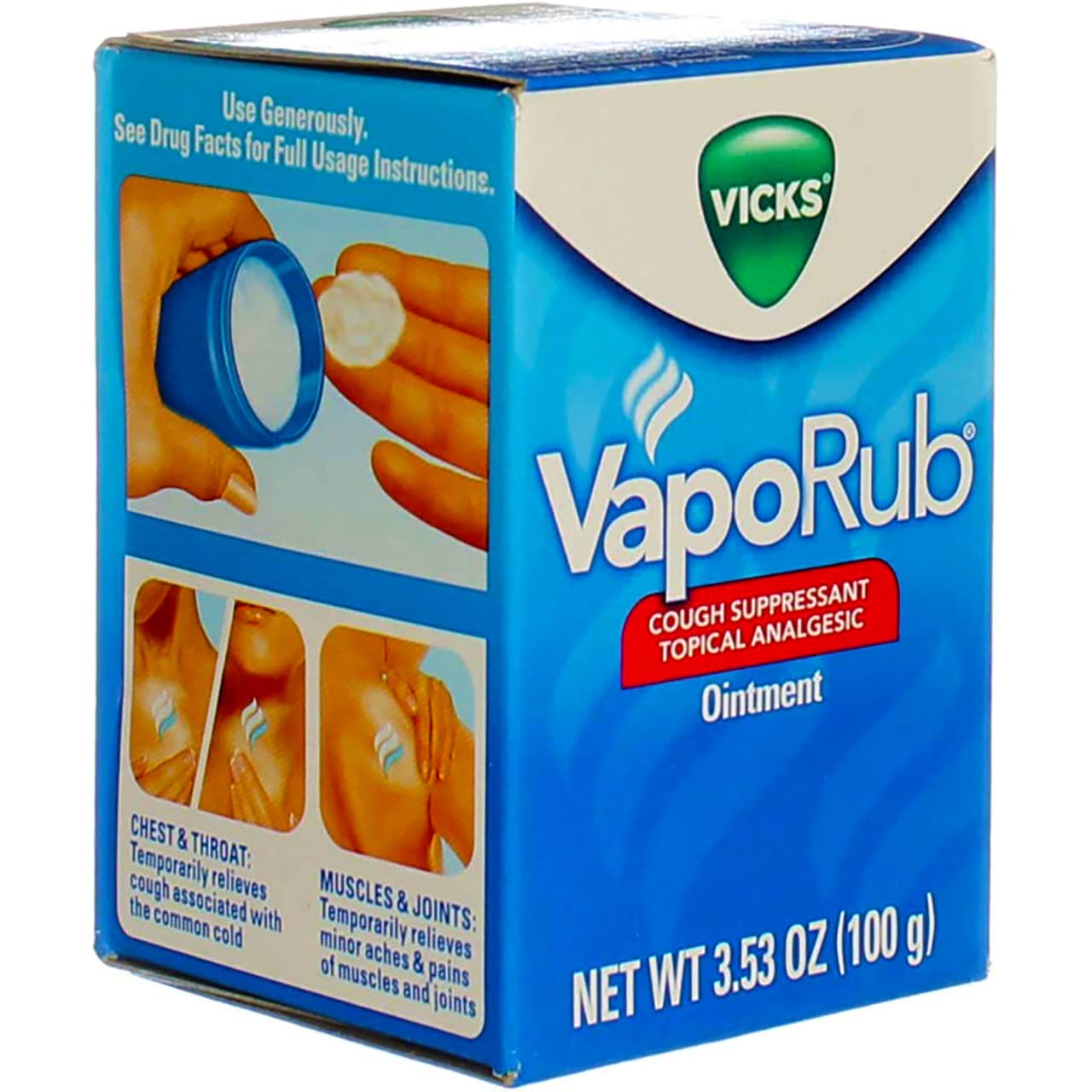 VICKS VapoRub TOPICAL Cough Suppressant Ointment - 100g