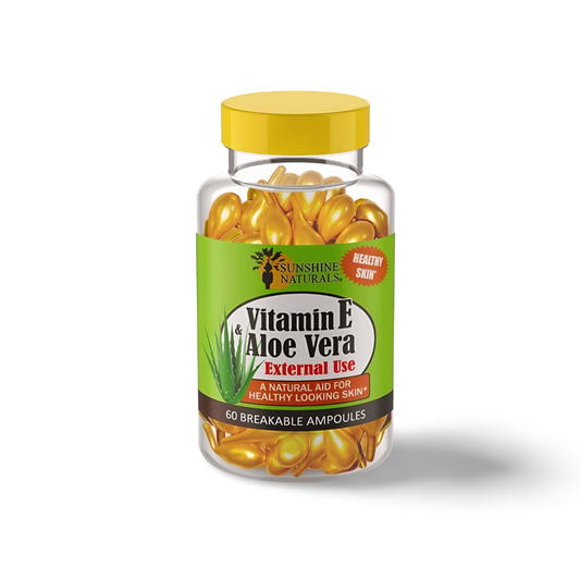 VITAMIN E Aloe Vera 60 BREAKABLE AMPOULES