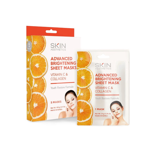 SKIN - ADVANCED BRIGHTENING SHEET MASK VITAMIN C & COLLAGEN - 105g
