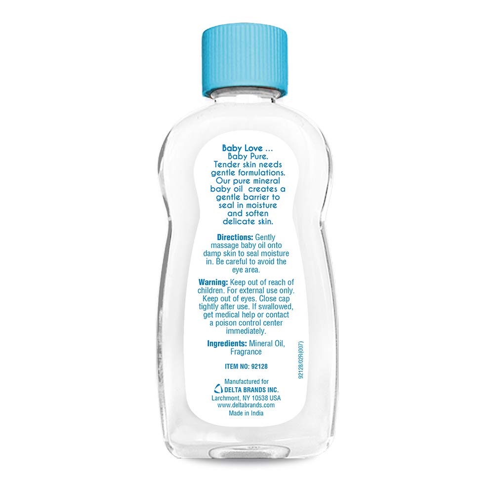 BABY OIL SPECIALLY SEALS IN MOISTURE (pure & gentle) - 192ml