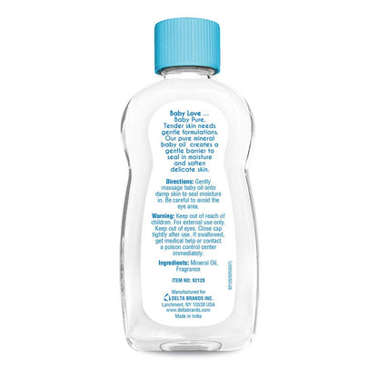 BABY OIL SPECIALLY SEALS IN MOISTURE (pure & gentle) - 192ml